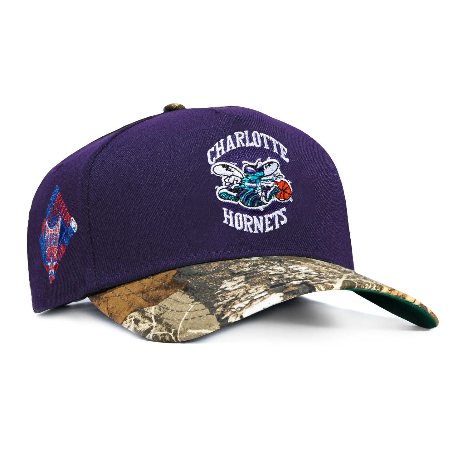 Casquette Snapback Charlotte Hornets Années 90 - Brodée, édition Limitée Vintage, Taille Unique Unisexe
