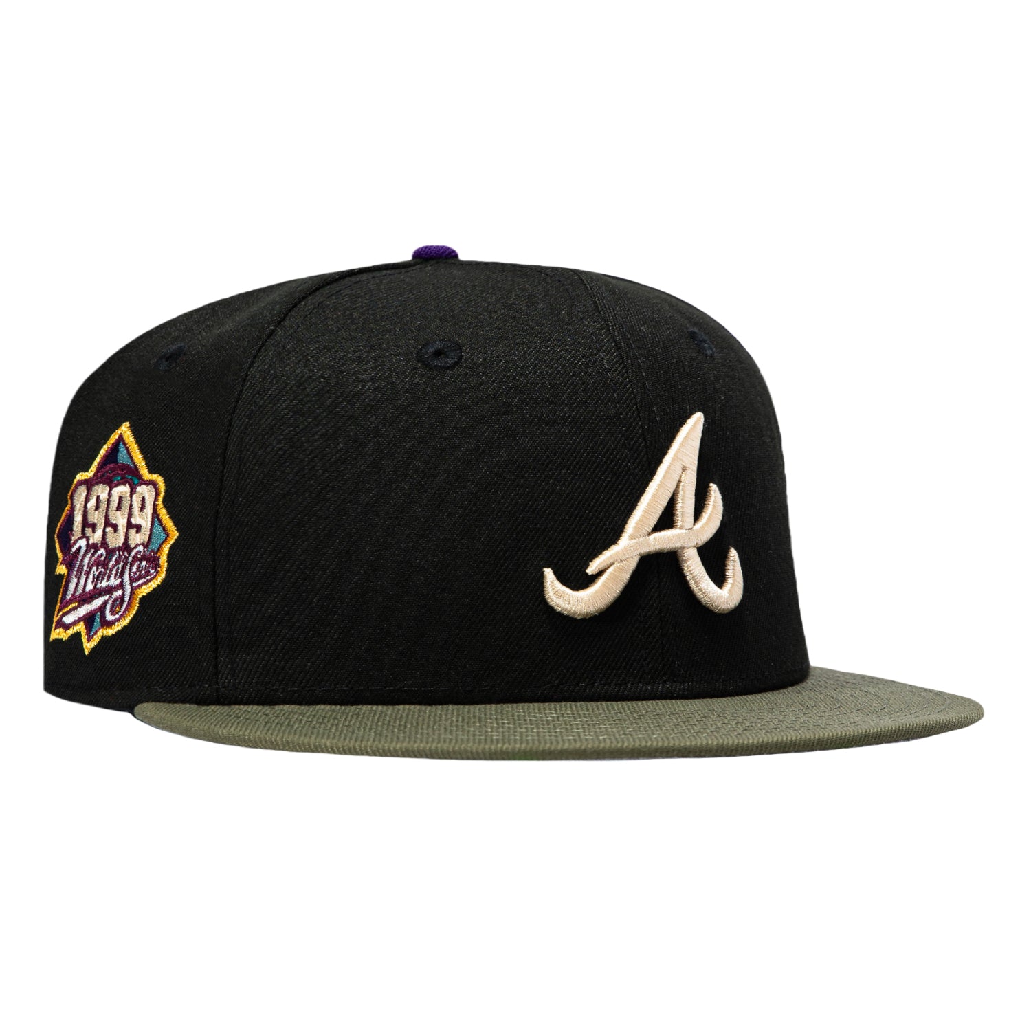 New Era 59Fifty Atlanta Braves 1999 World Series Patch Hat - Black