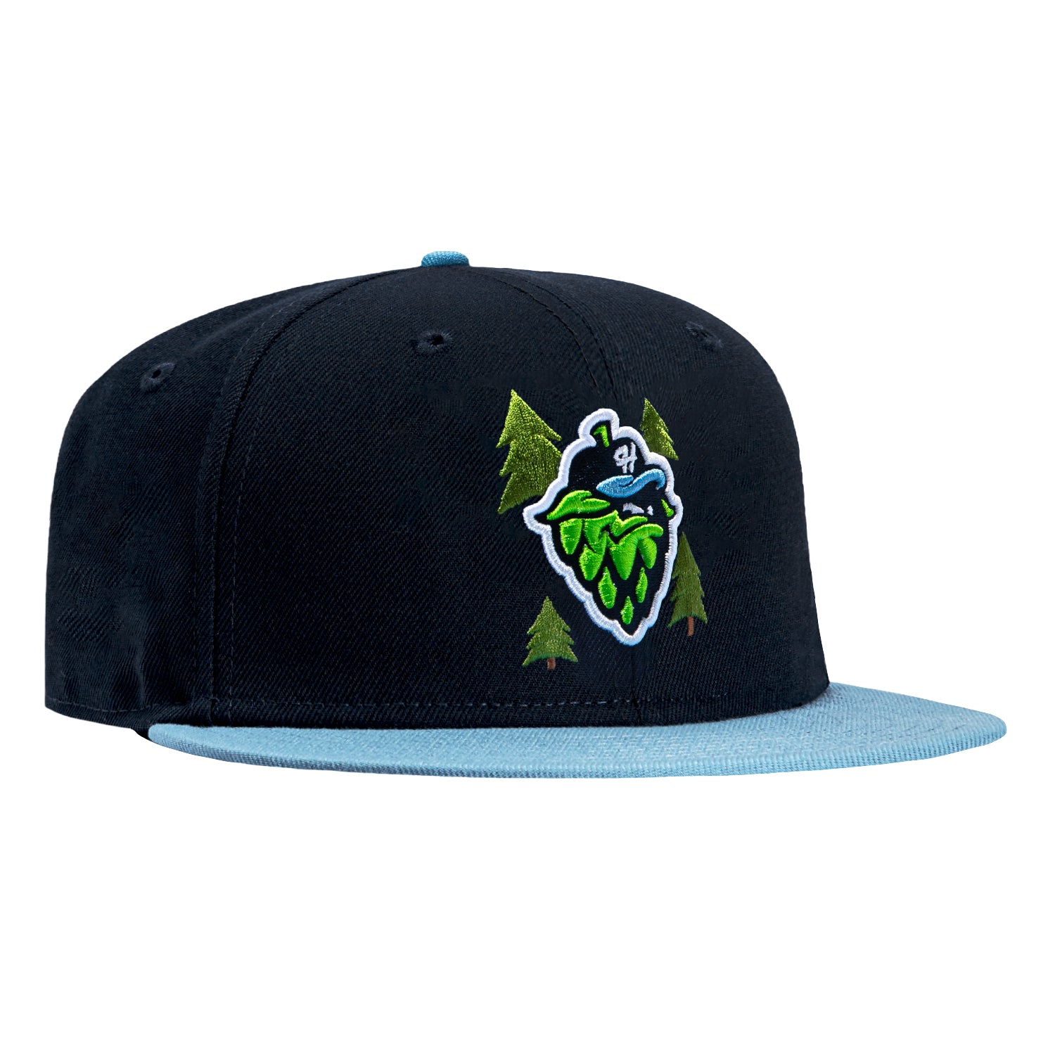 New Era 59Fifty Hillsboro Hops Trees Hat - Navy, Light Blue – Hat Club