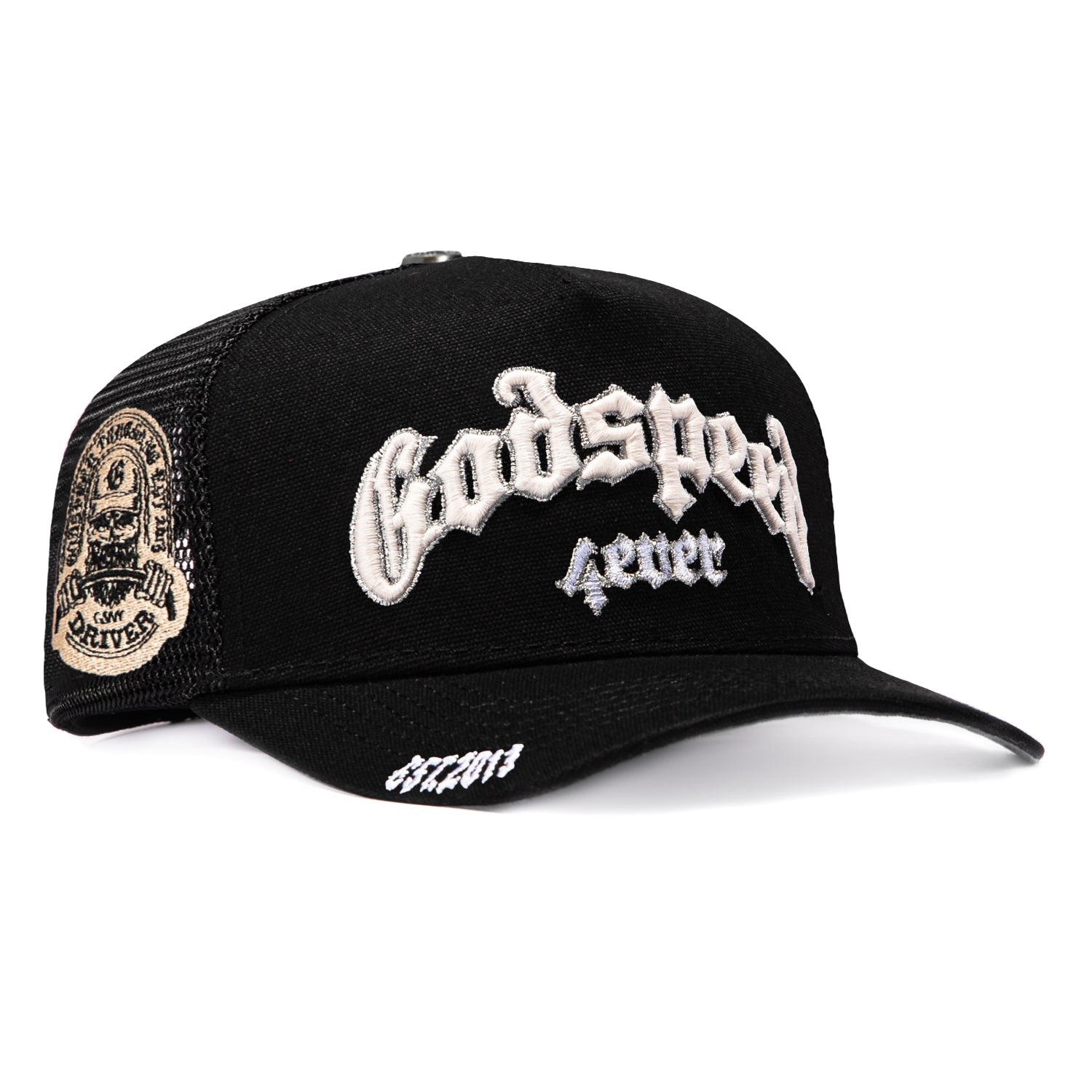 Godspeed Forever Trucker Snapback Hat - Black – Hat Club