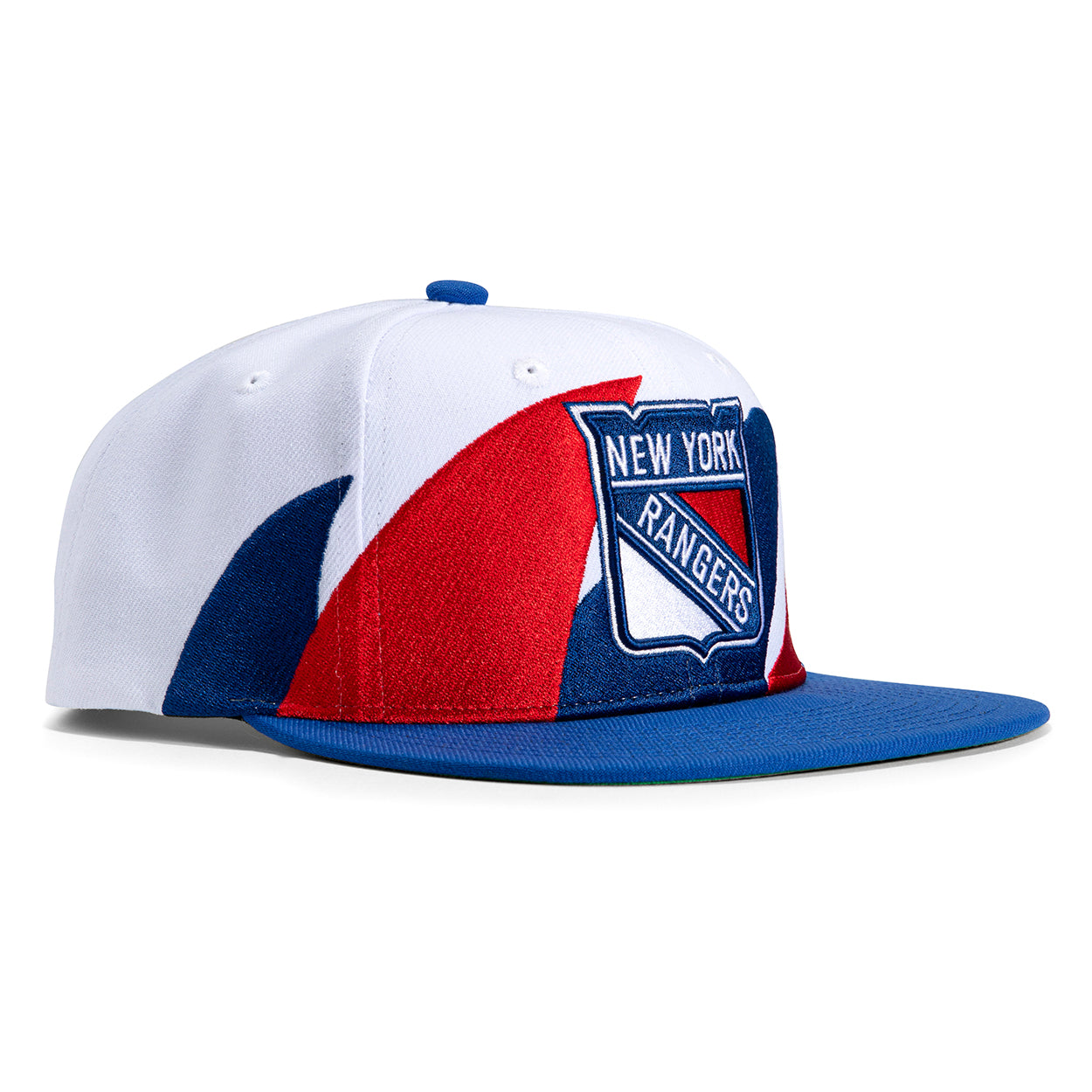 New Jersey Nets OLD SCHOOL PINWHEEL White-Royal-Red Fitted Hat