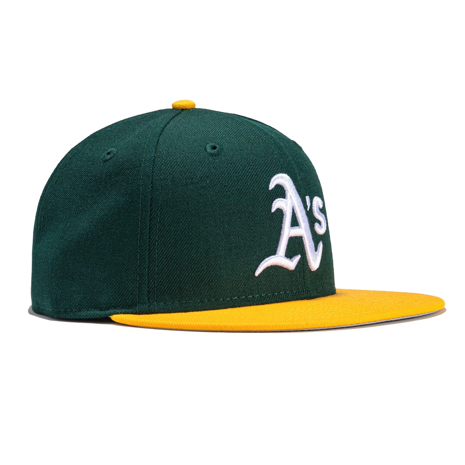 New Era 59FIFTY Retro On-Field Oakland Athletics Home Hat - Green Gold