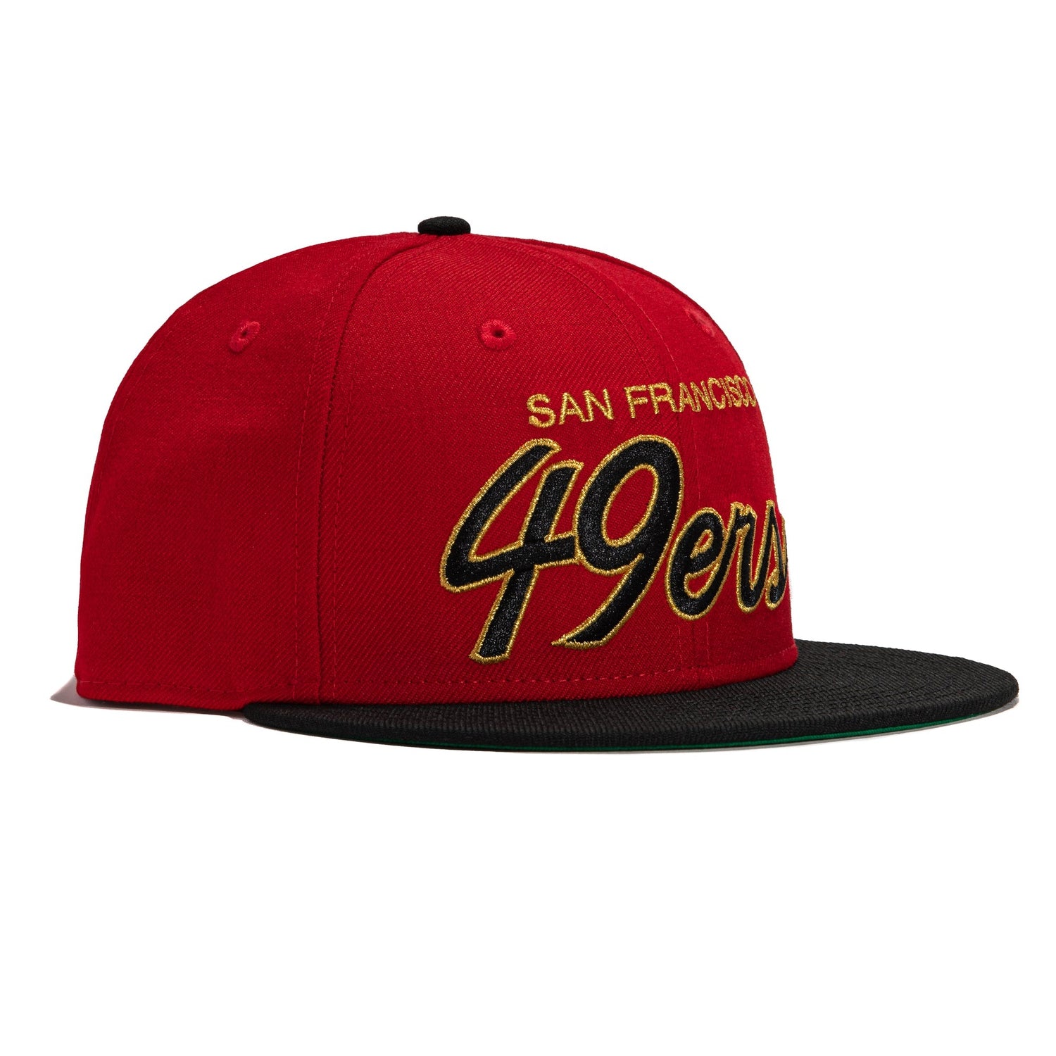 New Era 9Fifty San Francisco 49ers Script Logo Green UV Snapback Hat - – Hat  Club
