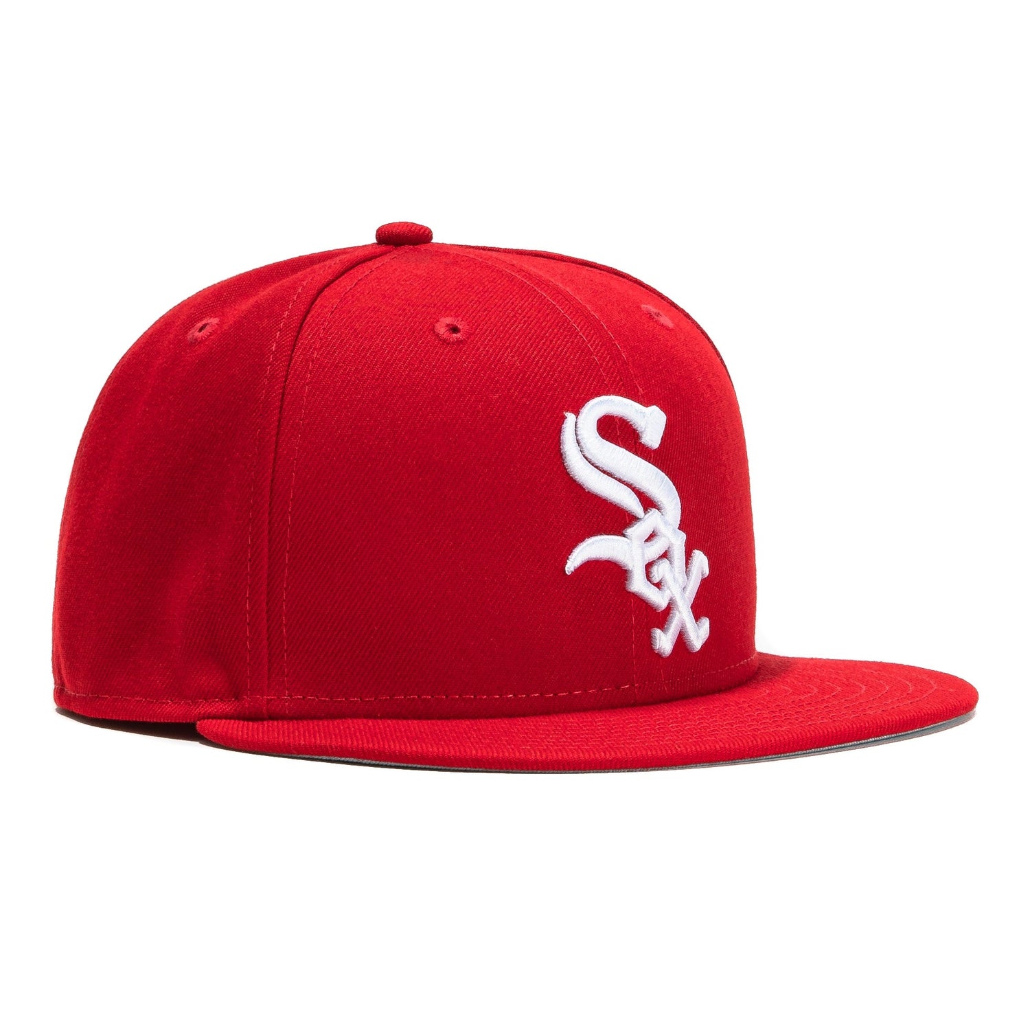 New Era Chicago White Sox MLB Basic 59FIFTY Fitted Hat, Red White / 7 3/4