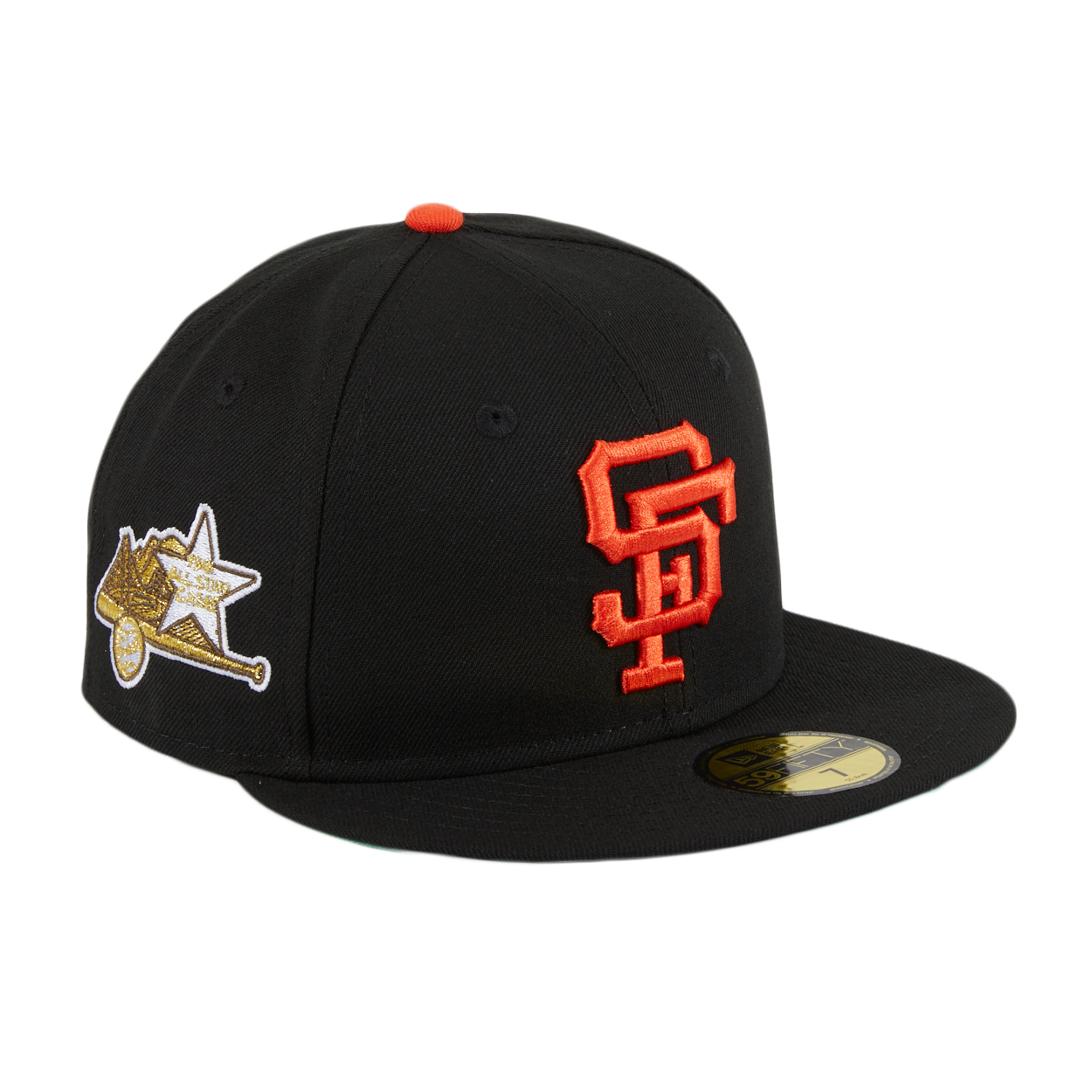 New Era 59FIFTY Black Dome San Francisco Giants Logo Patch Hat - Black Black / 7 7/8