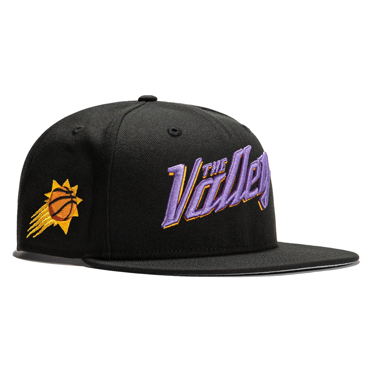 New Era 59FIFTY Los Angeles Lakers 75th Anniversary Patch Word Hat - Black Black / 7 1/2