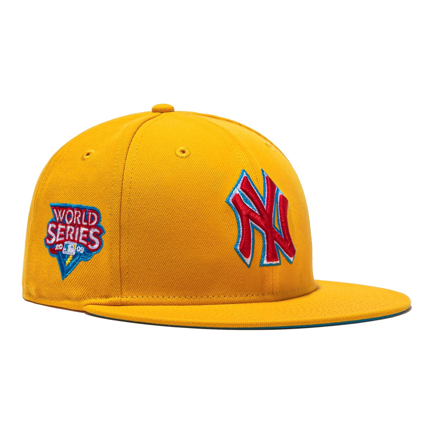 New Era 59FIFTY Hat Wheels New York Yankees 2009 World Series Patch Hat - Gold Gold / 7 5/8