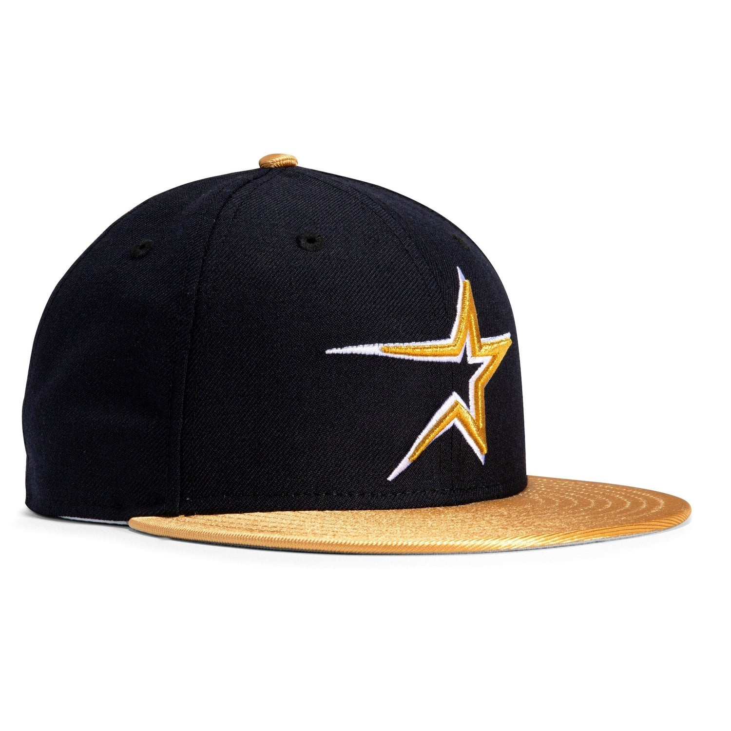 New Era 59FIFTY Retro On-Field Houston Astros Game Hat - Navy, Metallic Gold Navy/Metallic Gold / 8