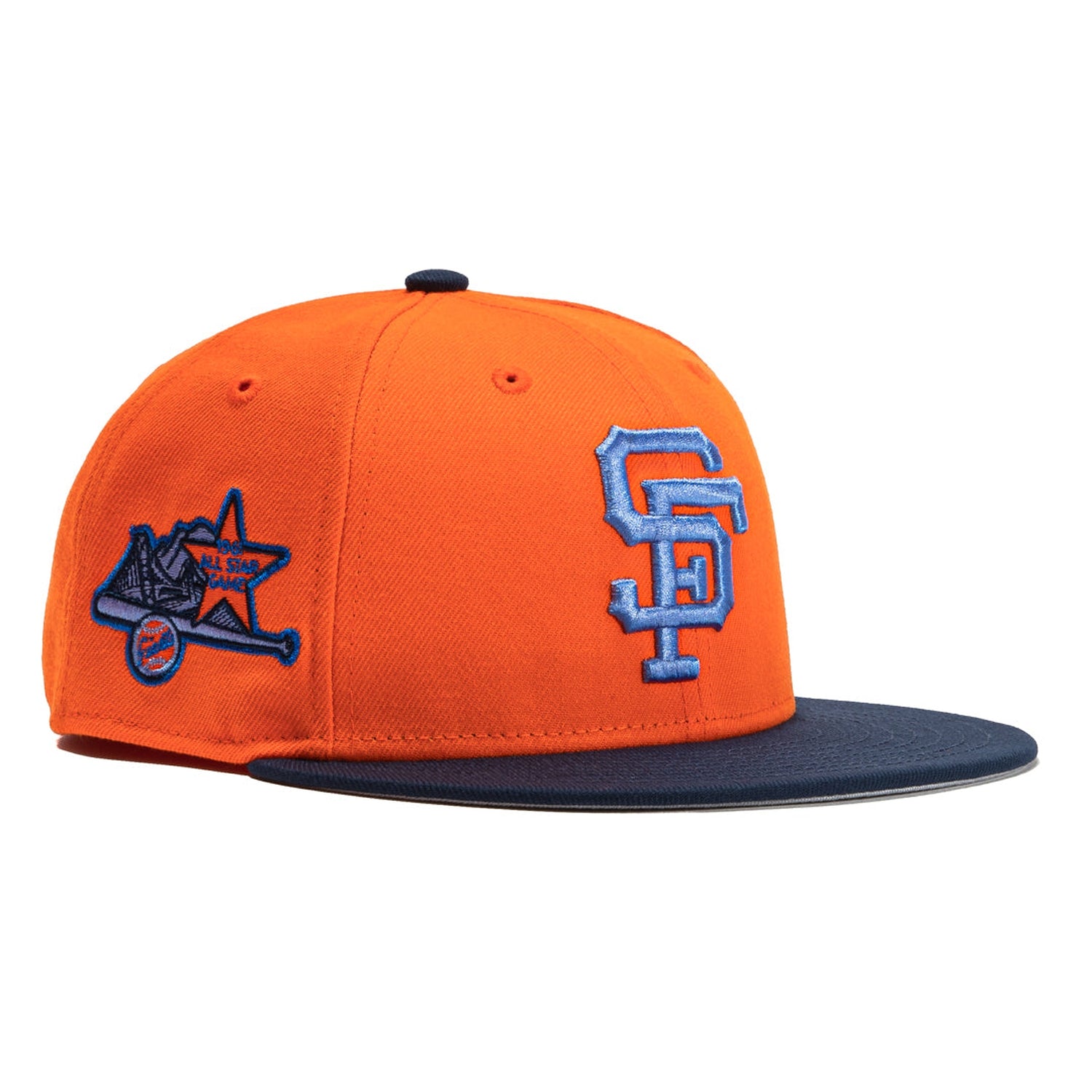 New Era 59FIFTY Orange Crush San Francisco Giants 1961 All Star Game Patch Hat - Orange, Navy Orange/Navy / 7 1/8