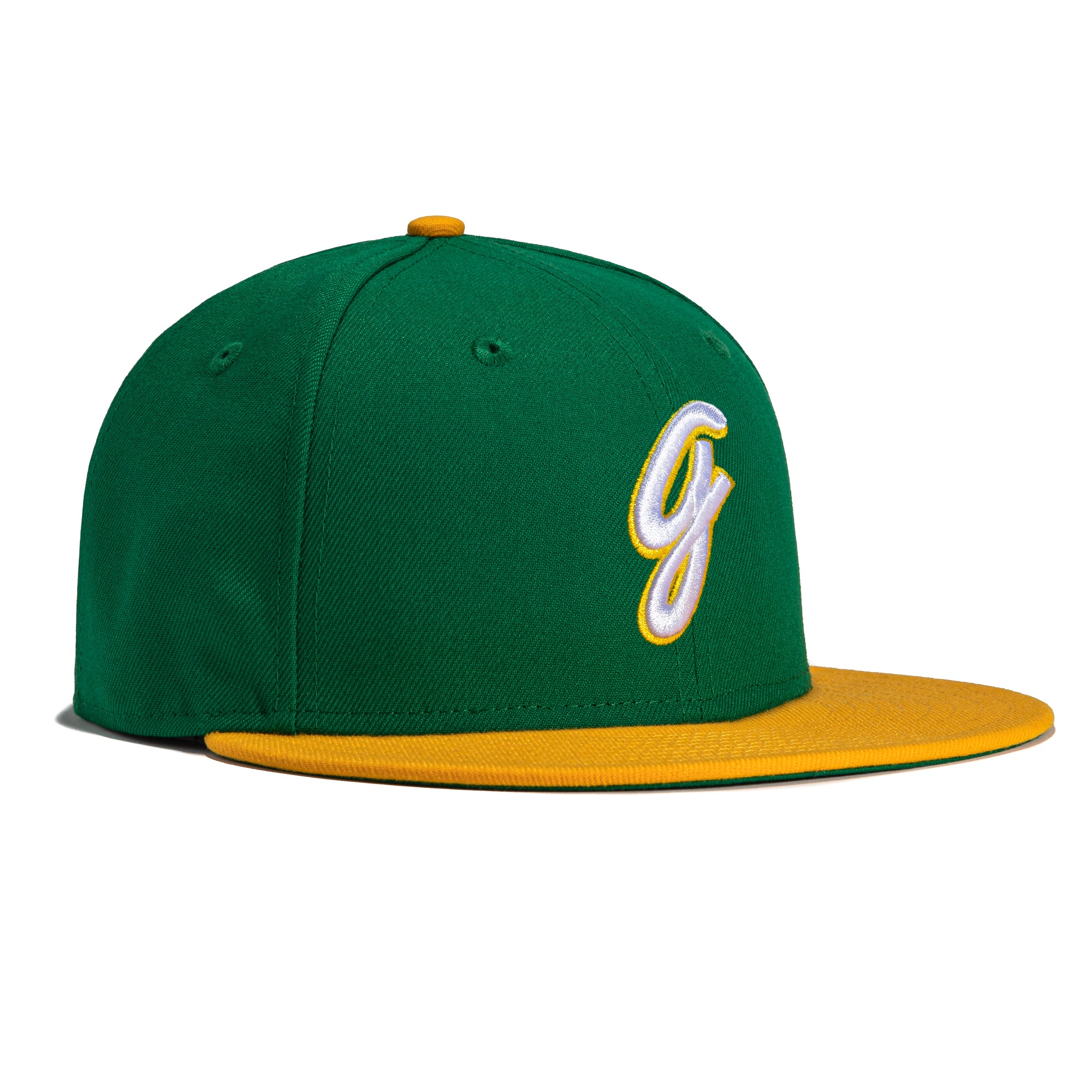 New Era 59Fifty Greensboro Hat Kelly Green, Gold Hat Club
