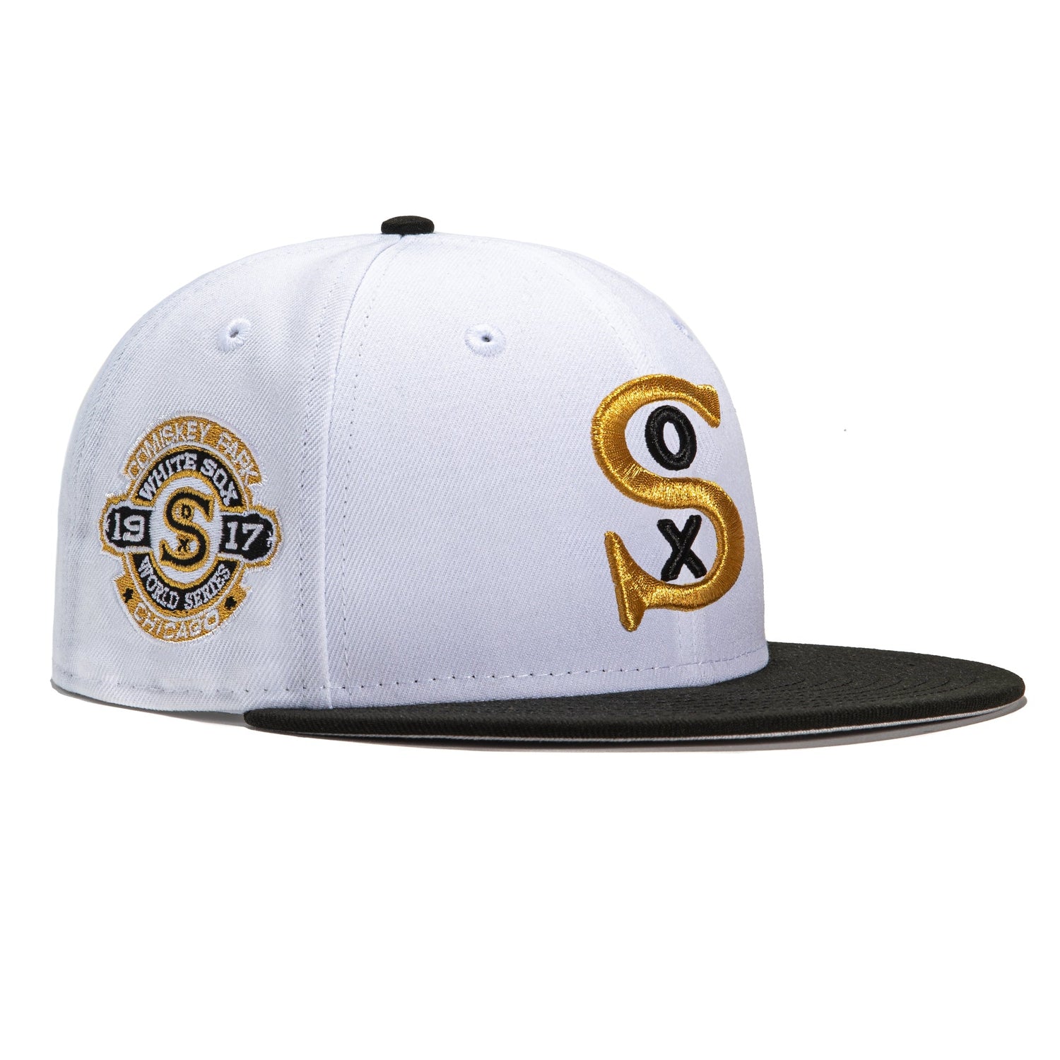 white sox fitted hat with patch