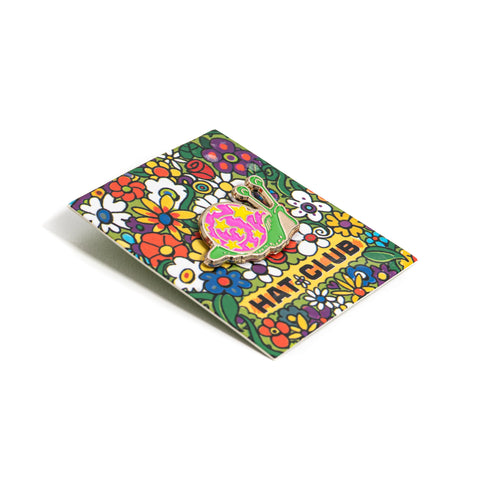 Hat Club Super Bloom Sleepy Snail Pin - Multi-Color