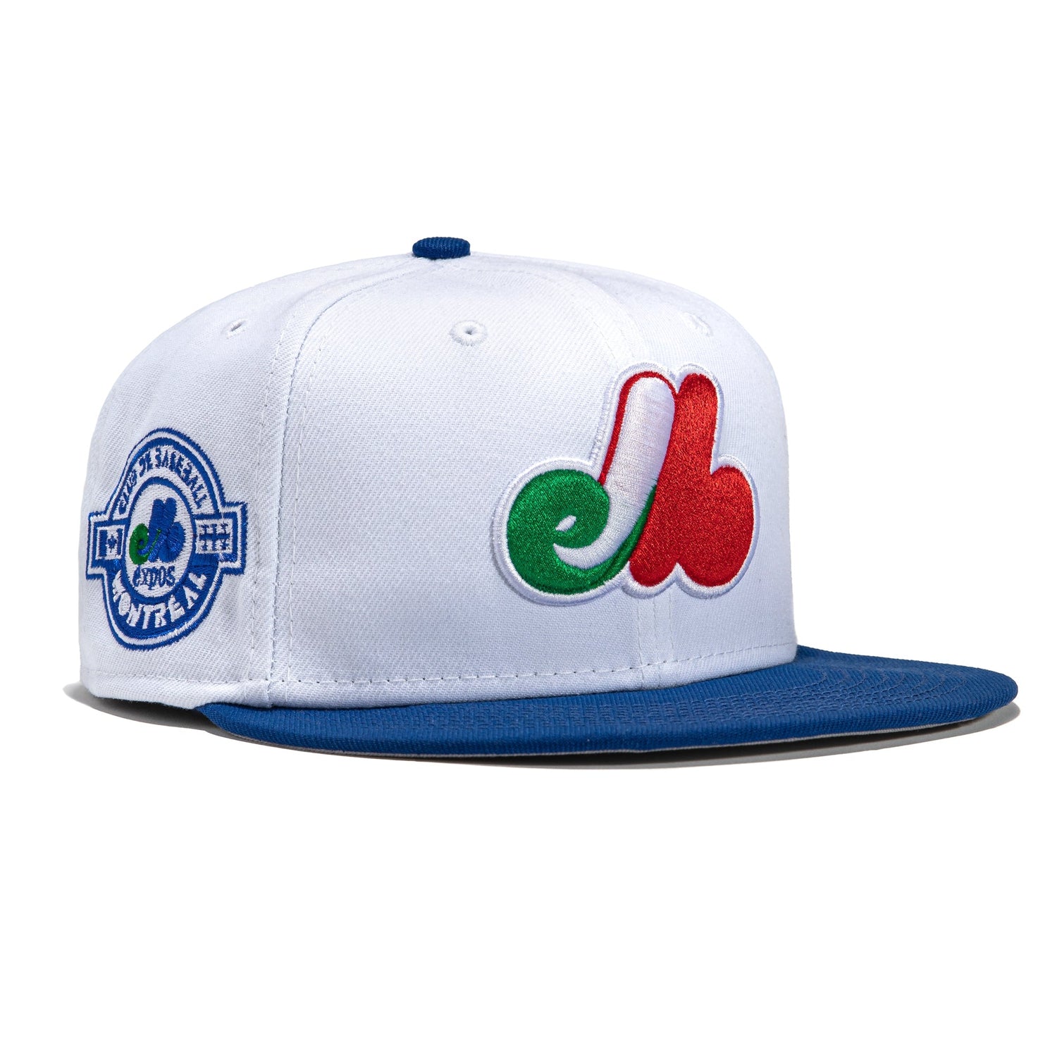 New Era 59FIFTY Boxing Legends Montreal Expos Club Patch Hat - White, Royal White/Royal / 7 1/2
