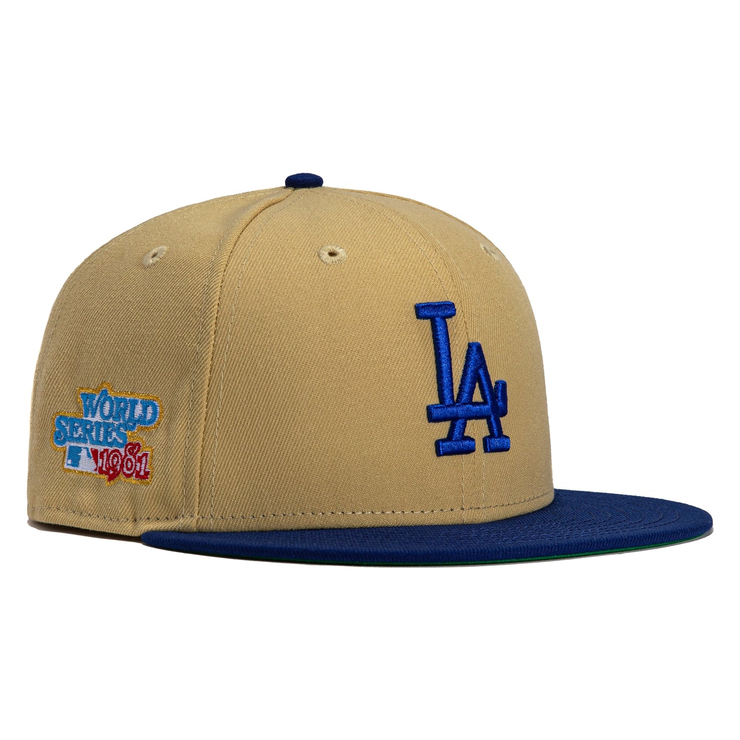New Era 59FIFTY Toothpick Pack Los Angeles Dodgers 1981 World Series Patch Hat - Tan, Royal Tan/Royal / 7 3/4
