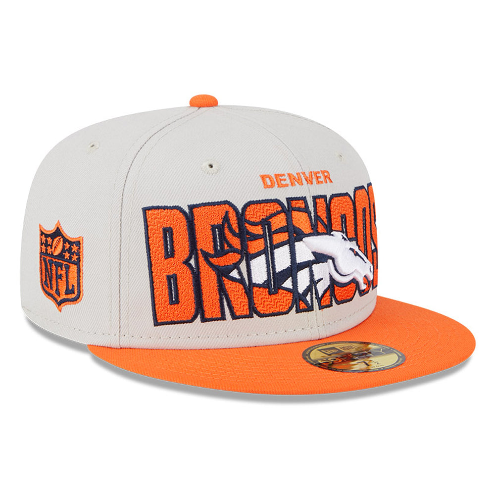 New Era 59Fifty 2023 Draft Denver Broncos Hat - Stone, Orange – Hat Club