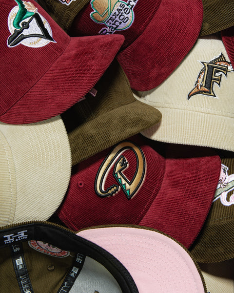 Cord cocktails hats in a pile