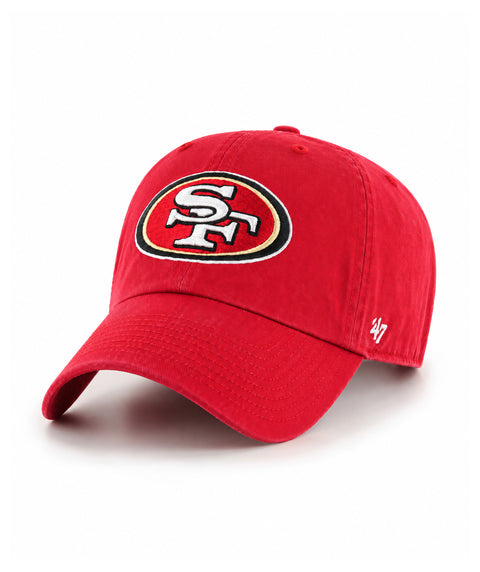 47 Brand San Francisco 49ers Adjustable Cleanup Hat - Red