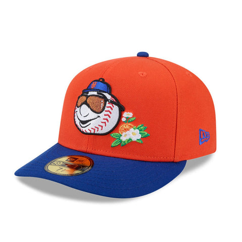New Era 59Fifty New York Mets 2026 Florida Spring Training Pre-Curved Hat - Orange, Royal New Era