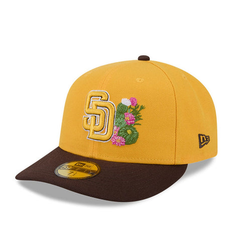 New Era 59Fifty San Diego Padres 2026 Arizona Spring Training Pre-Curved Hat - Gold, Brown New Era