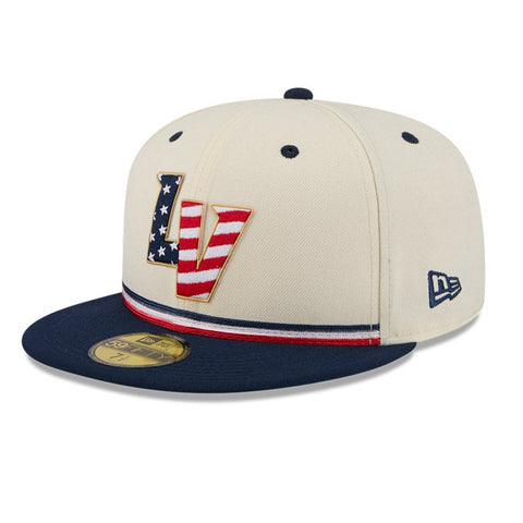 New Era 59Fifty 2026 MLB 4th of July Las Vegas Aviators 250th Anniversary Patch Hat - White, Royal New Era