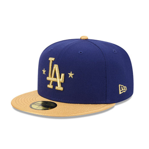 New Era 59Fifty Los Angeles Dodgers 2025 World Series Patch Gold Hat - Royal, Gold New Era