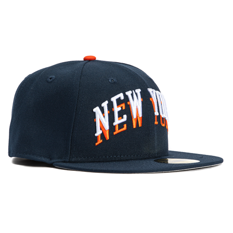 New Era 59Fifty New York Knicks City Edition Hat Navy – Hat Club