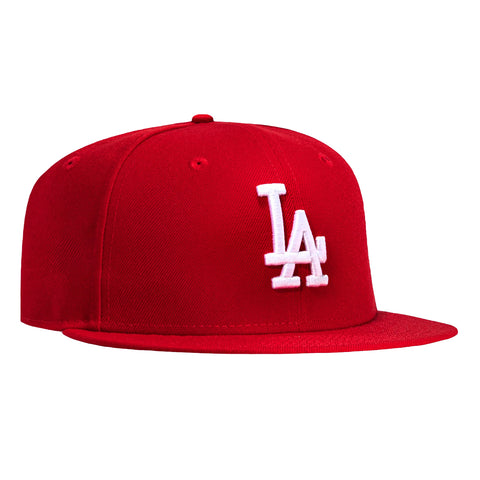 New Era 59Fifty Los Angeles Dodgers Fitted Hat - Red, White New Era
