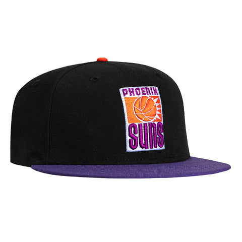 New Era 59Fifty Phoenix Suns 30th Anniversary Patch 1968 Hat - Black, Purple New Era