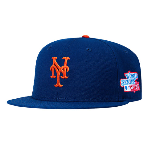 New Era 59Fifty New York Mets 1986 World Series Patch Hat - Royal New Era
