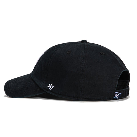 47 Brand New York Yankees Cleanup Adjustable Hat - Black, White