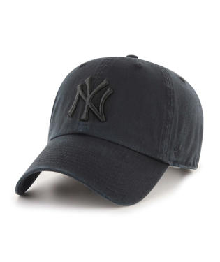 47 Brand New York Yankees Cleanup Adjustable Hat - Black, Black