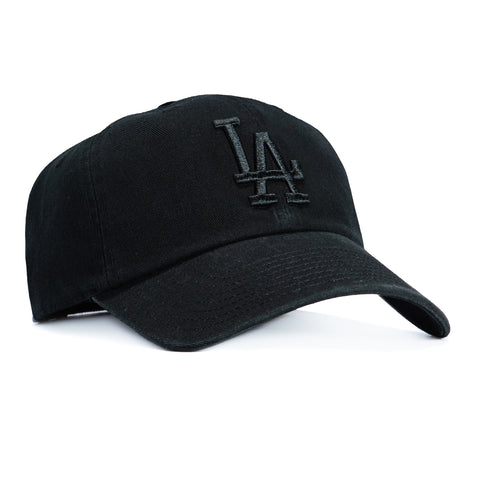 47 Brand Los Angeles Dodgers Cleanup Adjustable Hat - Black, Black, Black 47 Brand