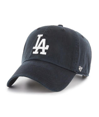 47 Brand Los Angeles Dodgers Adjustable Cleanup Hat - Black, White