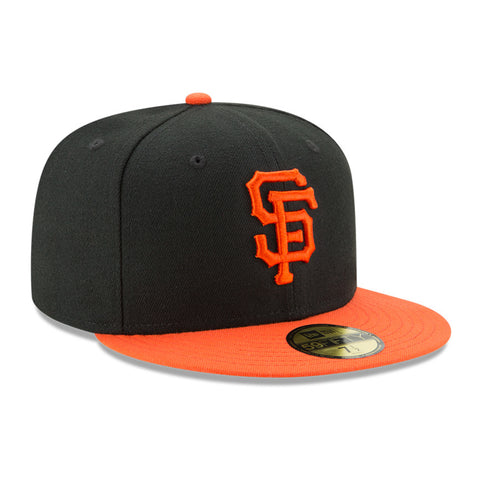 New Era 59Fifty Authentic Collection San Francisco Giants Alternate Hat - Black, Orange