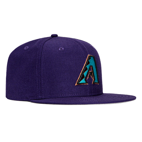 New Era 59Fifty Arizona Diamondbacks 2001 World Series Patch Hat - Purple