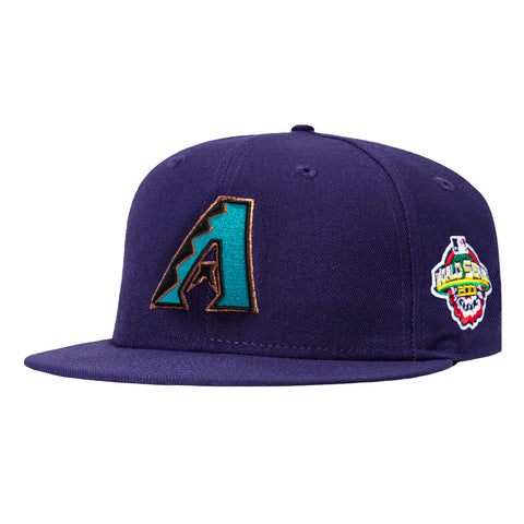 New Era 59Fifty Arizona Diamondbacks 2001 World Series Patch Hat - Purple New Era