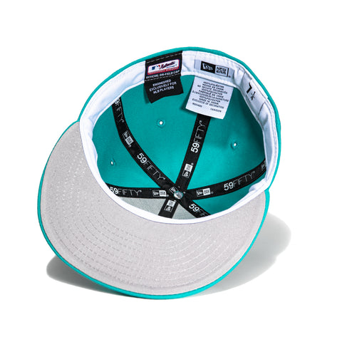 New Era 59Fifty Retro On-Field Florida Marlins 1993 Hat - Teal