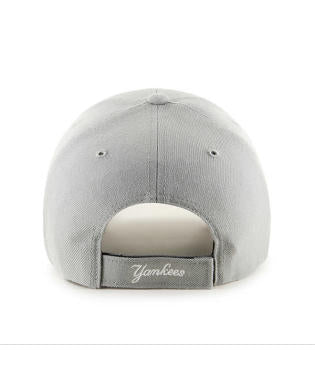 47 Brand New York Yankees MVP Adjustable Hat - Grey, White