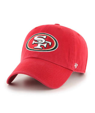 47 Brand San Francisco 49ers Adjustable Cleanup Hat - Red