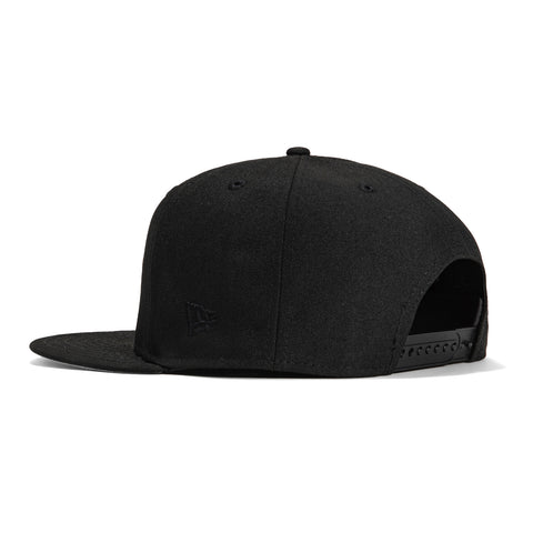 New Era 9Fifty State Forty Eight Flag Logo Snapback Hat - Black