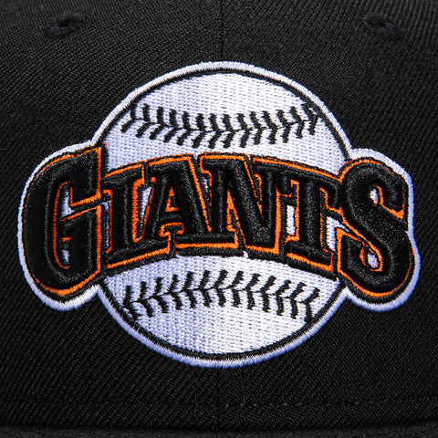 New Era 9Fifty San Francisco Giants 1983 Word Snapback Hat - Black