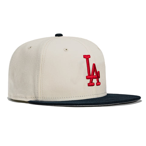 New Era 59Fifty Los Angeles Dodgers Hat - Stone, Navy, Red