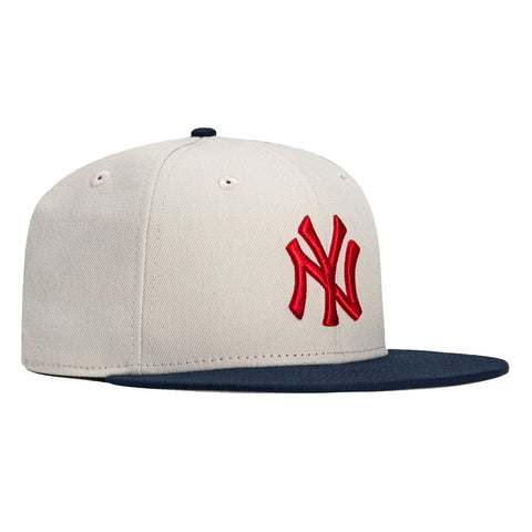 New Era 59Fifty New York Yankees Hat - Stone, Navy