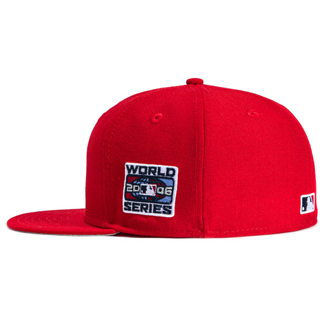 New Era 59Fifty St. Louis Cardinals 2006 World Series Patch Game Hat - Red New Era