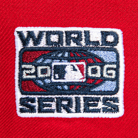 New Era 59Fifty St. Louis Cardinals 2006 World Series Patch Game Hat - Red New Era