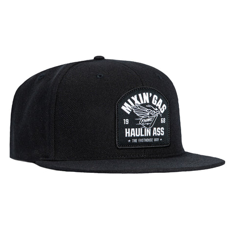 Fasthouse Mixin Gas Snapback Hat - Black Fasthouse
