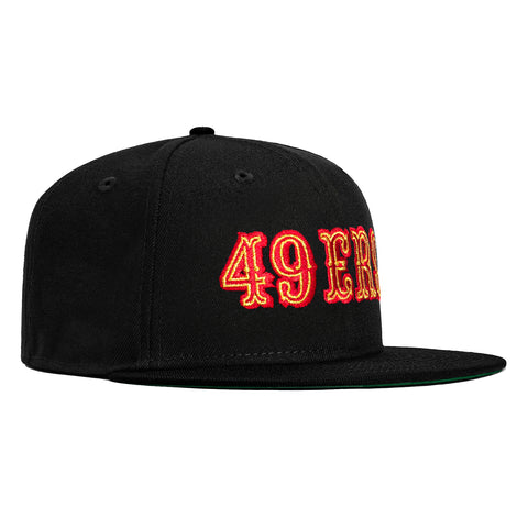 New Era 59Fifty San Francisco 49ers 1972 Logo Hat - Black, Red, Metallic Gold