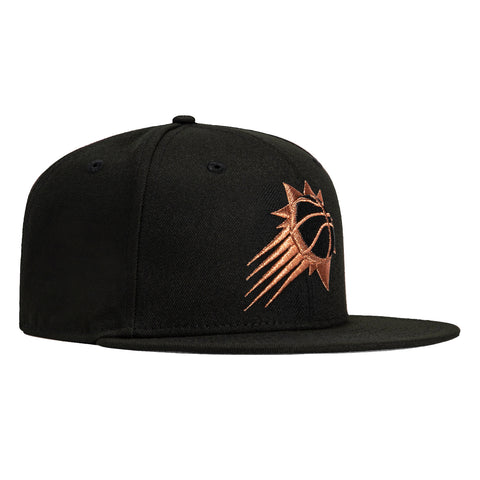 New Era 59Fifty Phoenix Suns Burst Hat - Black, Metallic Copper