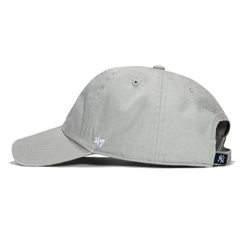 47 Brand New York Yankees Cleanup Adjustable Hat - Gray, White