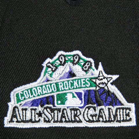New Era 59Fifty Colorado Rockies 1998 All Star Game Patch Game Hat - Black New Era